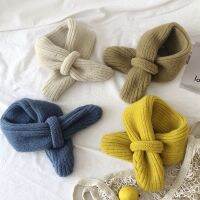 ◎❡▤  Korean Kids Scarf Soild Color Children Knitted Neck Sleeve Boys Girls Winter Warm Soft Woolen Neckerchief Warmer 6M-5Y 어린이 스카프