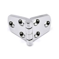 4 Pcs Marine Cabinet Hatch Door Hinge Heavy Duty Cast Strap Hinge Stainless Steel Strap Hinge for Boat RVs Easy to Use Q81C