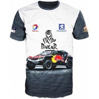 xzx180305    Unique 3D T-shirt print Peugeot Motorsport DAKAR Man Shirt