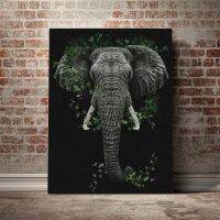 Father Of Nature Canvas Elephant Prints - HD Modular Pictures For Wall Art Poster Home Decor-เหมาะสำหรับห้องนั่งเล่นห้องนอนและสำนักงาน-การออกแบบที่ทันสมัยและสง่างาม