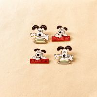 [Lovely Cute] cute brooch ins trendy personality leader dog badge pin accessories niche bag decoration medal