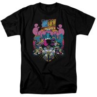 Cartoon network Teen Titans Go mens 100% cotton round neck short -sleeved T-shirt