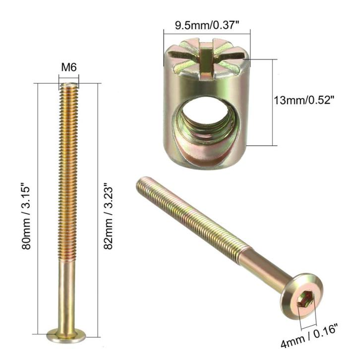 uxcell-10sets-furniture-bolt-nut-set-hex-socket-screw-with-barrel-nuts-phillips-slotted-m6x80-m6x90-m6x100-m6x120-assortment-kit-nails-screws-fastener
