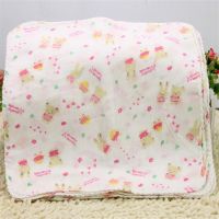 【CC】❡♕  New Arrival Soft Cotton Gauze Baby Hand Newborn Bibs Cartoon Print Infant Feeding Saliva