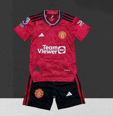 เสื้อแมนยูเด็ก 2023-2024 เสื้อแมนยูใหม่ล่าสุด เสื้อฟุตบอล เสื้อกีฬา เสื้ออกกำลังกาย (เสื้อ+กางเกง) เด็ก1-12ปี