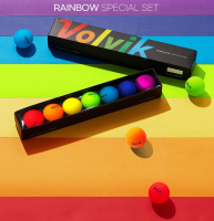 [Made in Korea 100%] ]ลูกกอล์ฟ Volvik rainbow 7 ลูก  7 สี เนื้อด้าน