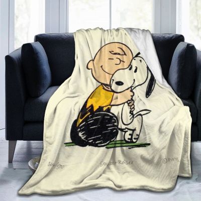 【Essential Plush Blanket】Snoopy Charlie Brown Peanuts 121105 Sherpa Blanket for Kids Boys and Girls