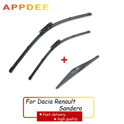 APPDEE Wiper Front amp; Rear Wiper Blades Set For Dacia Renault Sandero 2015 2016 2017 2018 2019 Windshield Windscreen 22 quot; 19 quot; 11 quot;