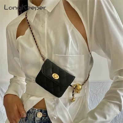 ZZOOI Designer Bags Luxury 2022 Fanny Pack with Chain Mini Backpack for Kids Tote Bags for Women Chain Crossbody Bag Women Bum Bags