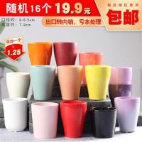 Thumb Succulent Flower Pot Small Cute Mini Combination Ceramic Retro Modern Purple Clay Set拇指多肉花盆小号可爱迷你组合陶瓷复古现代紫砂套装