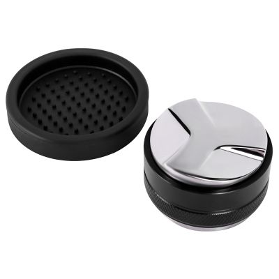 53mm Coffee Distributor &amp; Tamper,Dual Head Coffee Leveler Fits for 54mm Breville Portafilter, with A Coffee Pad