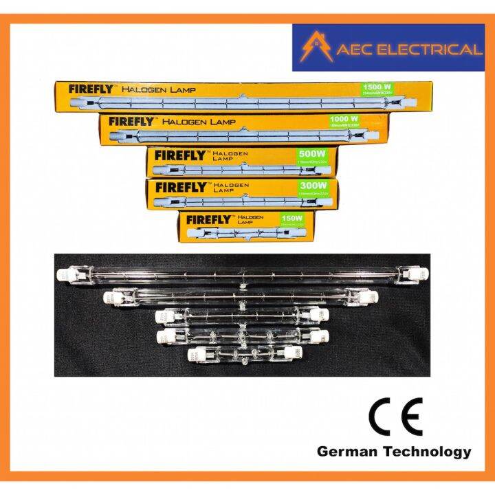 Firefly Linear Halogen Lamp (J Type) for Floodlight 150w 300w 500w