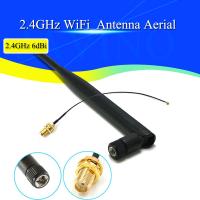 1 set 6dBi 2.4GHz 5GHz Dual Band WiFi SMA antenna 1x15cm U.FL / IPEX to SMA-KY Cable Router glue stick antenna