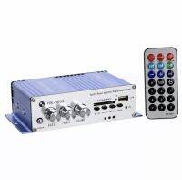 เครื่องขยายเสียงมอเตอร์ ไซค์/รถยนต์/เรือ DC12V 400วัตต์ USB/SD Amplifier 2ch รุ่น HS-9004