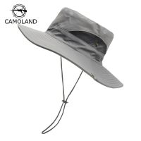 CAMOLAND Mens Fisherman Hat Summer Hats Women Men Sun Protector UV-Proof Breathable Bucket Hat Hiking Outdoor Beach Cap