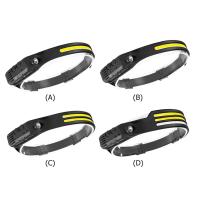 COB LED Headlamp Sensor Headlight Flashlight USB Rechargeable Head Lamp Torch