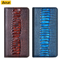 Genuine Leather Phone Case For Samsung Galaxy S21 Ultra S7 S6 Edge S8 S9 S10 S20 Plus Note 20 Ultra 10 Plus 8 Ostrich Cover Case