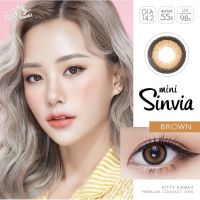 คอนแทคเลนส์?Mini Sinvia? Brown/Gray (Kitty Kawaii) ขนาดมินิ?ขายดี?