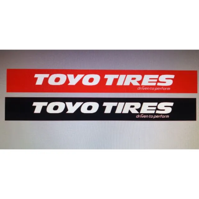 Toyo tires windshield banner Lazada PH