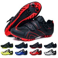 ❇ Hot Sale Mtb Shoes Cycling Speed Sneakers Men 39;s Flat Road Cycling Boots Cycling Shoes Clip On Pedals Spd Mountain Bike Sneakers