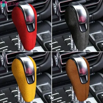Alcantara Wrap Leather Car Gear Shift Knob Cover Trim Sticker Car  Decoration Interior Accessories For Porsche Cayenne