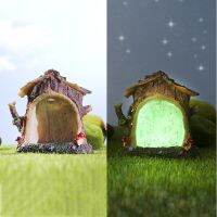 Luminous Tree Hole Micro ตกแต่งภูมิทัศน์ลึกลับ Magic Tree House ตกแต่งพอร์ทัลมายากลบ้านตกแต่ง