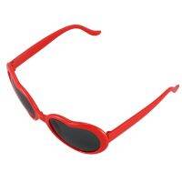 4X Fashion Cute Retro Love Heart Shape Lolita Sunglasses Fancy Dress Party HOT - Red