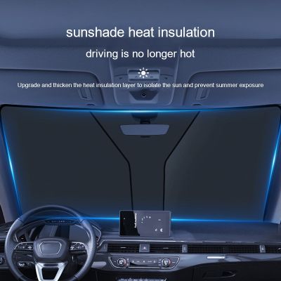 210T Car Windshield Sunshade UV Ray Reflector Auto Window Sun Shade Visor Shield Cover Keeps Vehicle Cool Sun Heat Protection