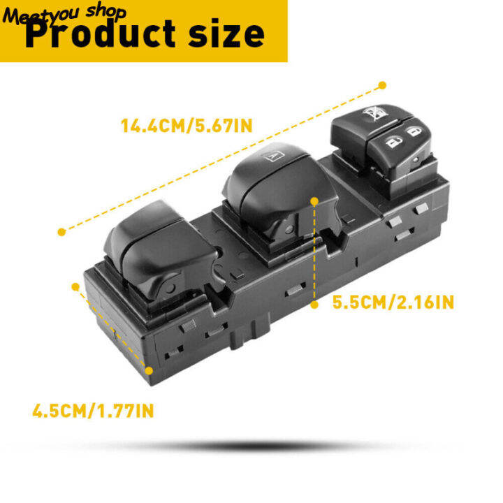 สวิตช์ตัวควบคุมหลักกระจกหน้าต่างด้านคนขับฝั่งซ้ายหน้าใช้ได้กับ-altima-rogue-sentra-2013-2018-25401-3ta5a