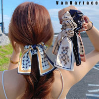 ยางรัดผมผ้าซาติน สไตล์หรูหรา ยางมัดผม เครื่องประดับผมผู้หญิง Korean Hair rope ribbon hair ties ponytail multi-color rubber band hair bow tie Hair ring