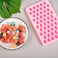 55-cell Mold Silicone Ice Mold Heart Shape Ice Cube Tray Love Mold Shape Ice Balls Maker Heart Shaped Ice Cube Trays Love Ice Mold Make Ice Artifact Ice Cube Mold 55-cell Mold Whisky Balls Mold