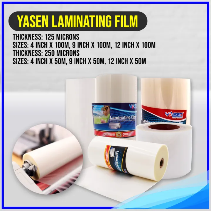 Laminating Film Yasen [1 Roll Yasen Laminating Film Films - 12 inches x ...