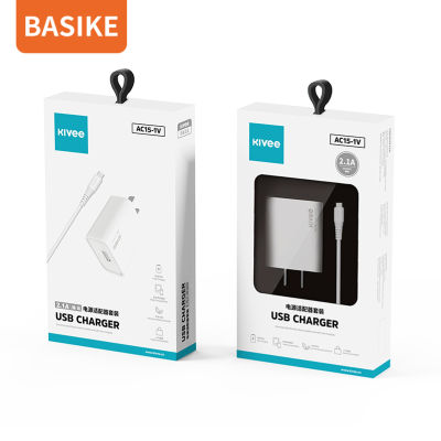 Basike สายชาร์จ/สายชาร์จ+หัวชาร์จ ชุดชาร์ 5V/2A Micro USB/type C/lightning Fast Charger for huaweu iphone oppo vivo