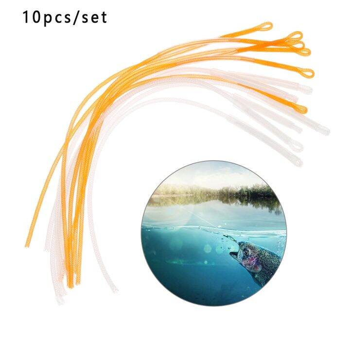 a-decent035-10pcs-nylon-fly-fishing-braided-line-backing-string-tackle-wire-loop-connector-weight-forward-floating-tool-20-30-50-lb