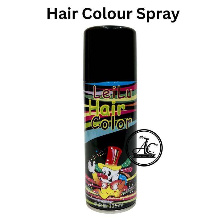 Leilu Hair Colour Spray 125ml Black Colour Hair Spray Temporary Hair