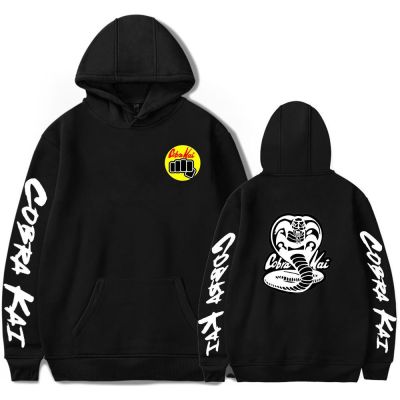 New COBRA KAI Hoodies Men Sweatshirts Harajuku Hip Hop Hoody COBRA KAI Autumn Hooded Casual black ullovers Size XS-4XL