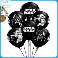 ToyStory 10PCS 12นิ้ว Darth ลูกโป่ง Vader โจรสลัดธีมแฟนหนังสีดำบอลลูนสองด้านตกแต่งงานเลี้ยงวันเกิดเด็กบอลลูนสำหรับ Boy Girl Brithday ของขวัญปีใหม่