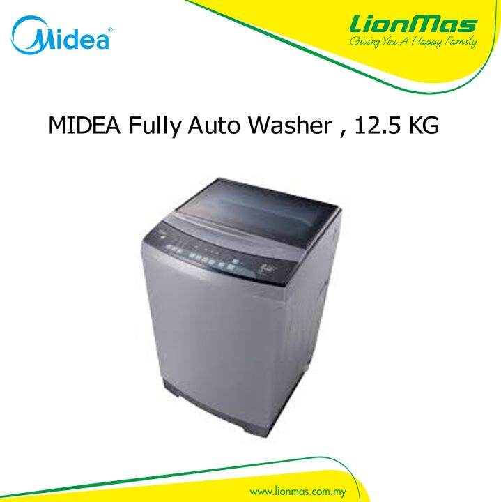 MIDEA 12.5KG Fully Auto Washing Machine, MFW1255V / MFW1255V Lazada
