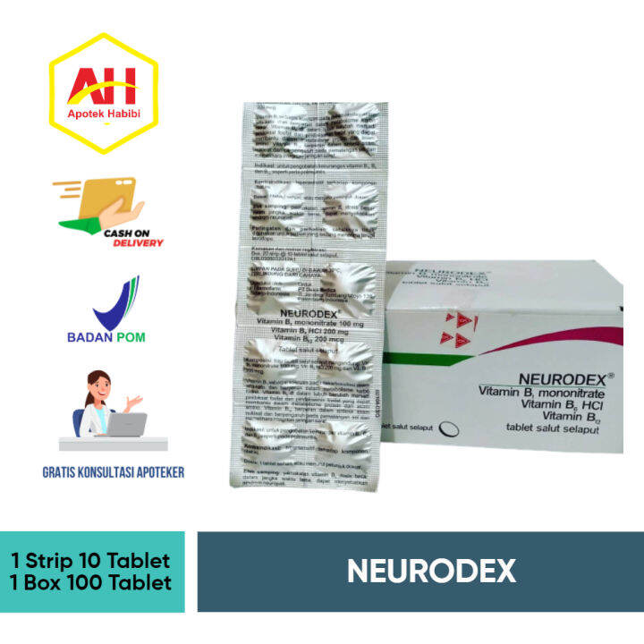 Neurodex 1 Strip Isi 10 Tablet Obat Neurodex Neorodeks Neorodex ...