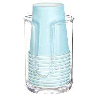 4X Acrylic Bathroom Cup Dispenser Holder for Disposable Paper Cup,Mouthwash Cups Holder for Bathroom Guest Room Counter