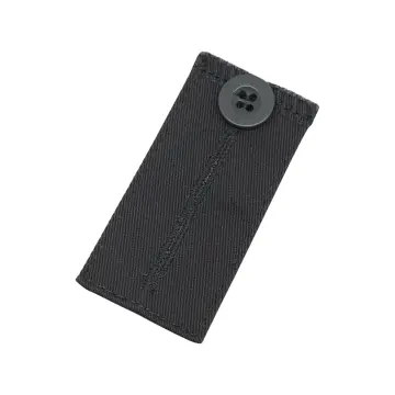 1pc Elastic Adjustable Pant Button Extender With Buttonhole, For