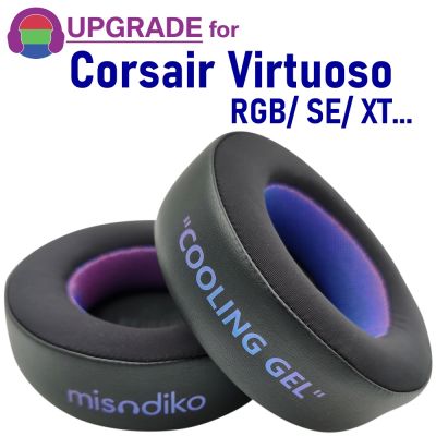Misodiko เบาะหูฟัง แบบเปลี่ยน สําหรับหูฟังเกมมิ่ง Corsair Virtuoso RGB Wireless SE XT
