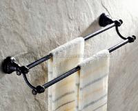 ✘ Black Oil Rubbed Brass Wall Mounted Double Towel Bar Towel Rack Towel Holder Bathroom Accessories Kba447