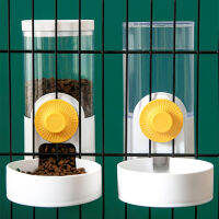 Dog Cat Cage แขวน Feeder ขวดน้ำอัตโนมัติชามดื่มคอนเทนเนอร์ Fountain Feeding Bowls Dispenser สำหรับแมว Dogs