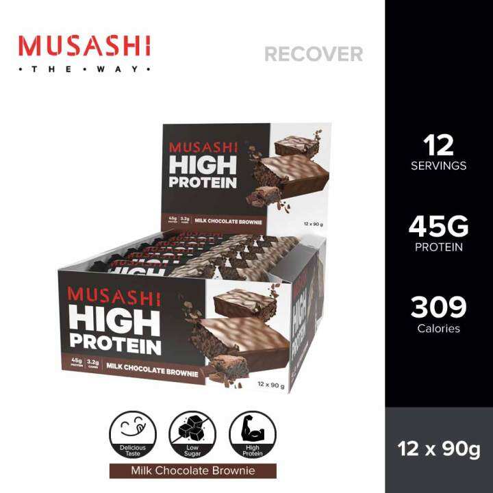 Musashi High Protein Bar 90g Box Of 12 Bars For Muscle Recovery Lazada 2034