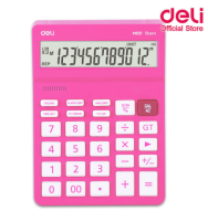 Deli เครื่องคิดเลขแบบมีเสียง 12 หลัก แถมถ่าน Calculator 12-digits M02131