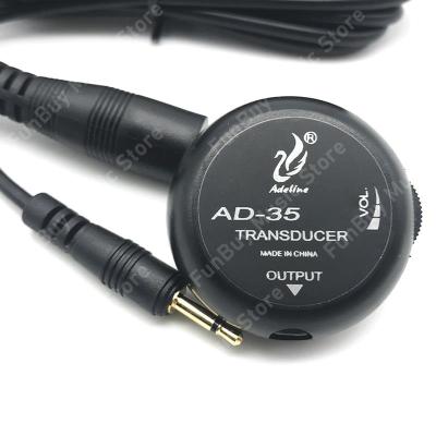 ‘【；】 Adeline AD-35 AD-20 Mini Sound Pick-Up Piezo Transducer Contact MIC For Acoustic Guitar Ukulele Violin Viola Cello Banjo