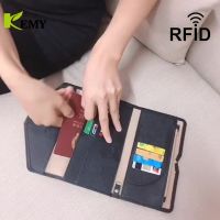 Tas Penyimpanan Dokumen Portabel Dompet Perjalanan Tempat Paspor Tahan Air Multifungsi Kecil Dompet Kartu Kredit