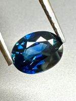 1.40cts 8x6x3.5mm พลอยบลูแซฟไฟร์ธรรมชาติรูปไข่วงรี. 1.40cts 8x6x3.5mm Natural Blue Sapphire Loose Gemstone Oval