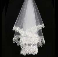 【CW】 wedding accessories short bridal veils without comb lace veil high quality cheap